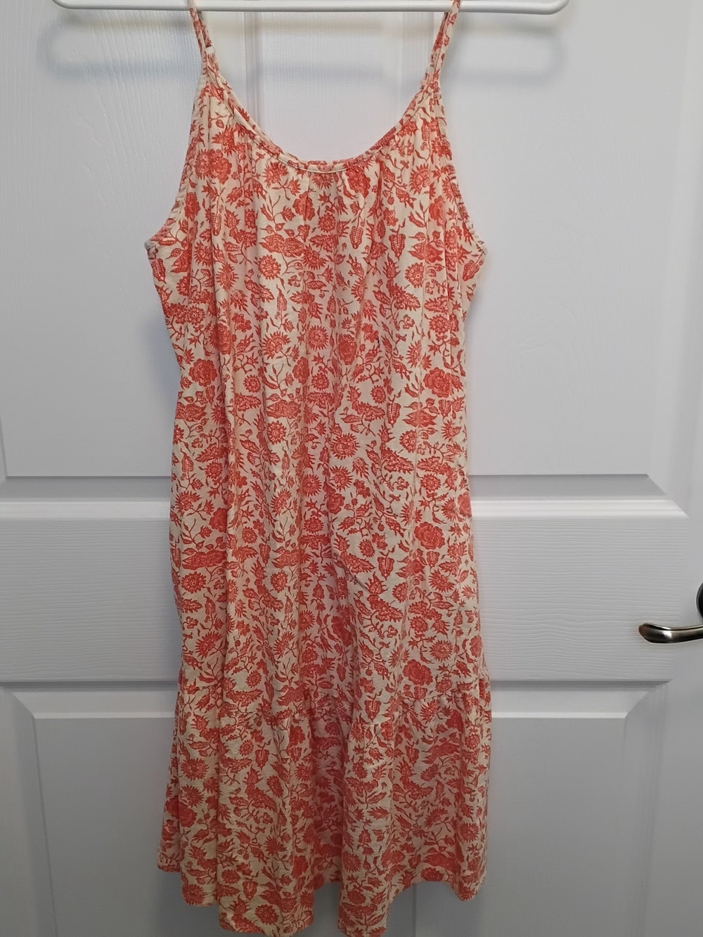 Universal Thread Coral Floral Midi Slip Dress
